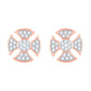 Diamond Earring for her in Rose Gold DER23824