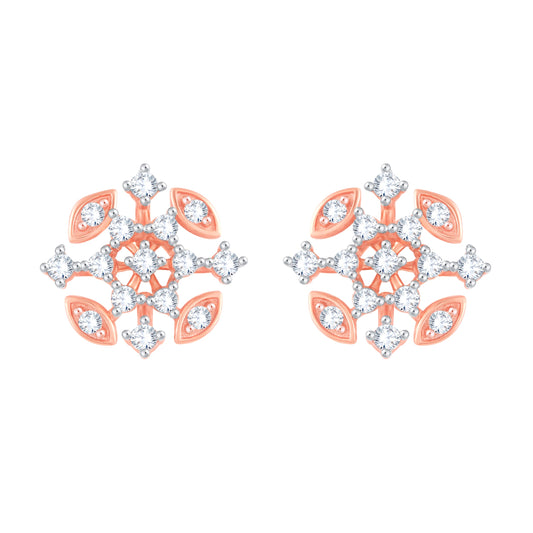 Diamond Earring for her in Rose Gold DER23825