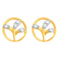 Diamond Earring for her in Yellow Gold DER23827