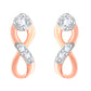 Diamond Earring for her in Rose Gold DER23829