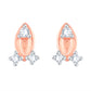 Diamond Earring for her in Rose Gold DER23831