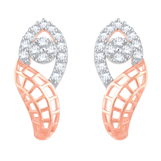 Diamond Earring for her in Rose Gold DER23838