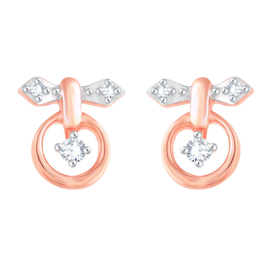 Diamond Earring for her in Rose Gold DER23842
