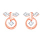 Diamond Earring for her in Rose Gold DER23842