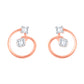 Diamond Earring for her in Rose Gold DER23844