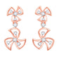 Diamond Earring for her in Rose Gold DER23849