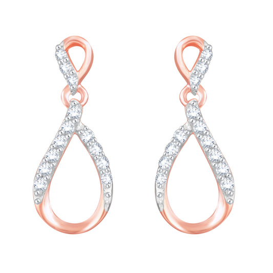 Diamond Earring for her in Rose Gold DER23850