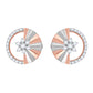 Diamond Earring for her in Rose Gold DER23856