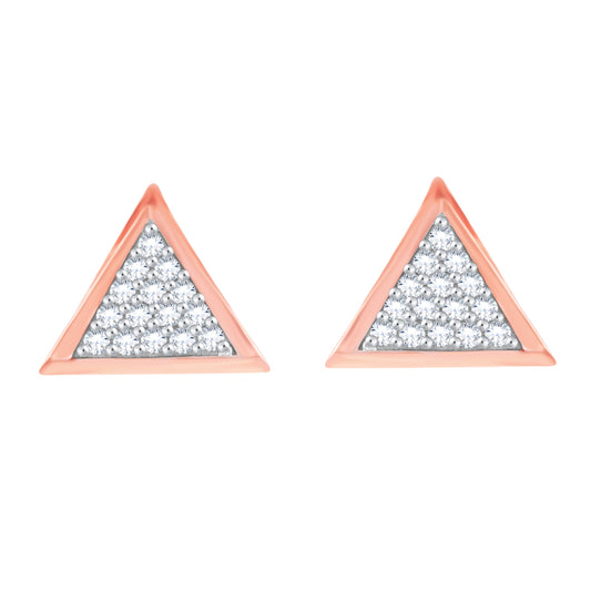 Diamond Earring for her in Rose Gold DER23861