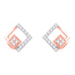 Diamond Earring for her in Rose Gold DER23866