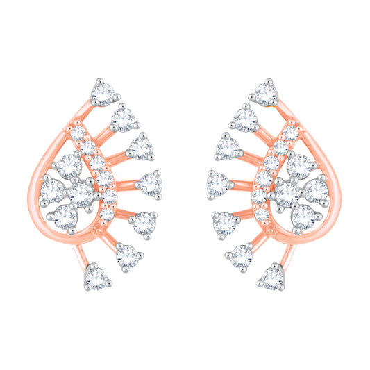 Diamond Earring for her in Rose Gold DER23870