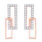 Diamond Earring for her in Rose Gold DER23876