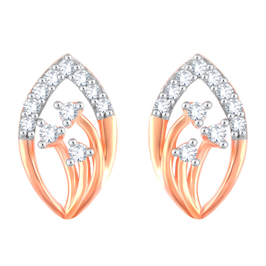 Diamond Earring for her in Rose Gold DER23884
