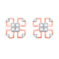 Diamond Earring for her in Rose Gold DER23885