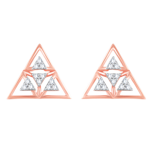 Diamond Earring for her in Rose Gold DER23887