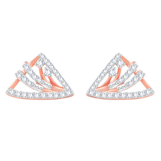 Diamond Earring for her in Rose Gold DER23888