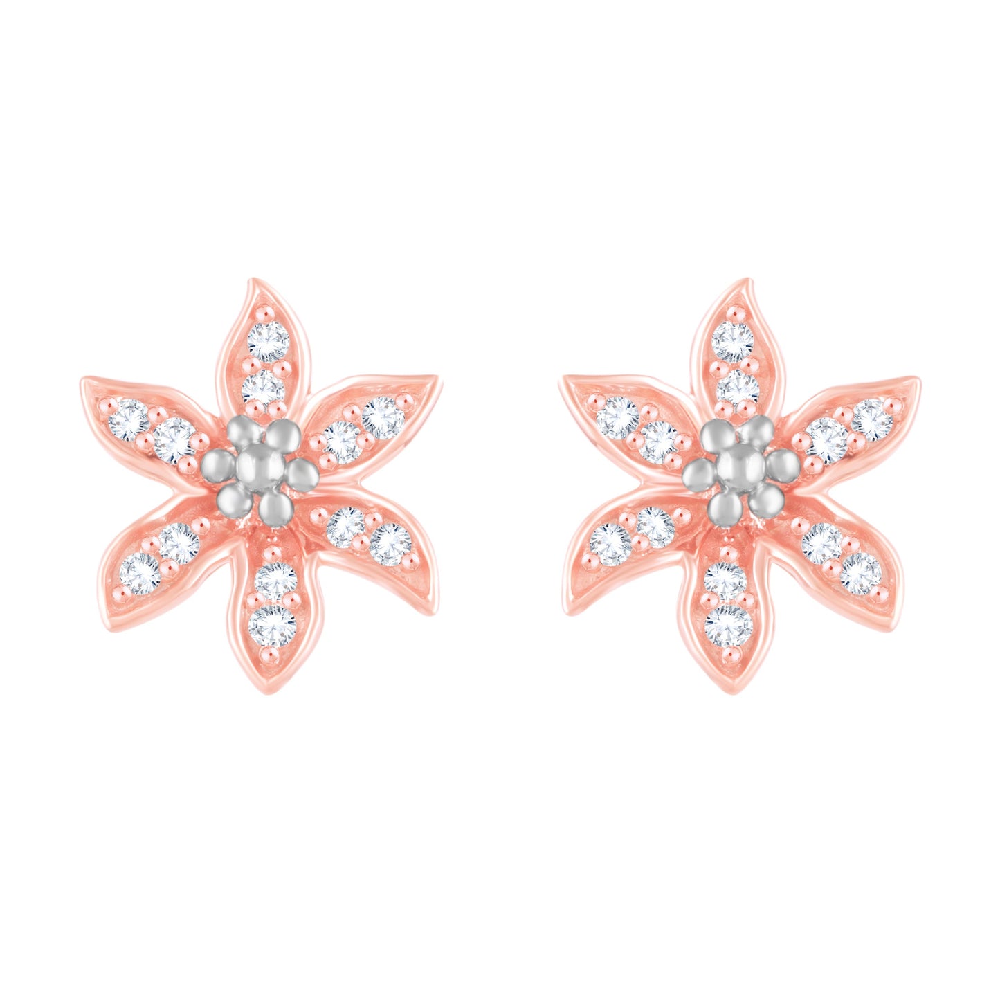 Diamond Earring for her in Rose Gold DER23901