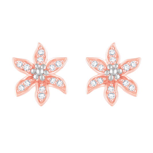 Diamond Earring for her in Rose Gold DER23901