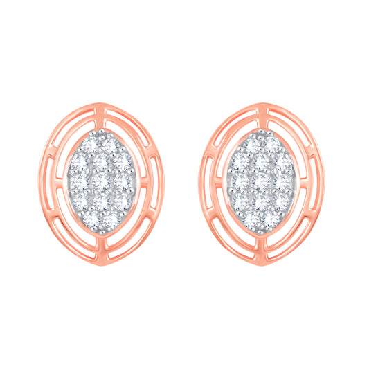 Diamond Earring for her in Rose Gold DER23904
