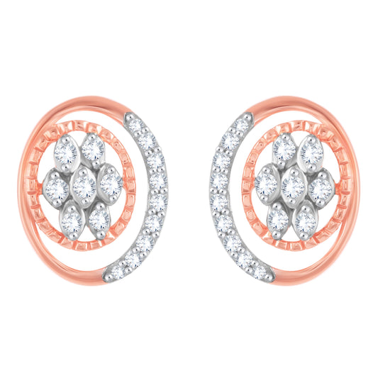 Diamond Earring for her in Rose Gold DER23905