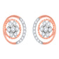 Diamond Earring for her in Rose Gold DER23905