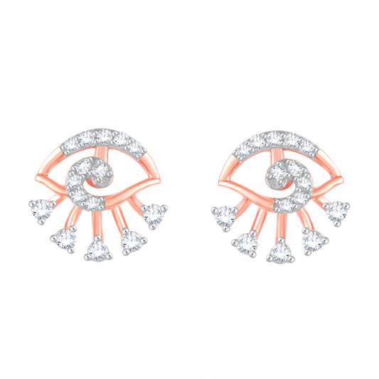 Diamond Earring for her in Rose Gold DER23911