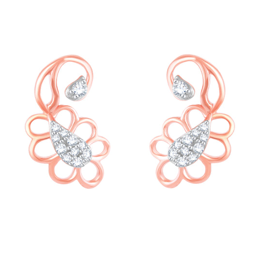 Diamond Earring for her in Rose Gold DER23913