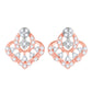 Diamond Earring for her in Rose Gold DER23916