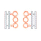 Diamond Earring for her in Rose Gold DER23918