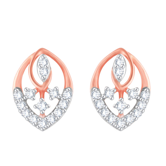 Diamond Earring for her in Rose Gold DER23919