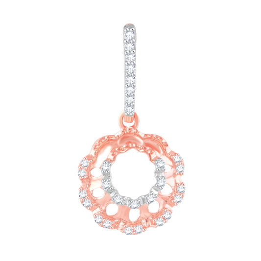 Diamond Earring for her in Rose Gold DER23923