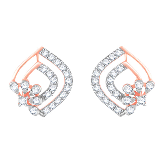 Diamond Earring for her in Rose Gold DER23928