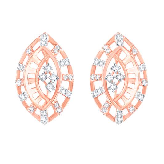 Diamond Earring for her in Rose Gold DER23930
