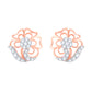 Diamond Earring for her in Rose Gold DER23932