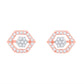 Diamond Earring for her in Rose Gold DER23933