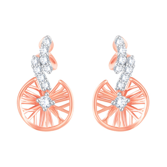 Diamond Earring for her in Rose Gold DER23941