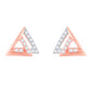 Diamond Earring for her in Rose Gold DER23944