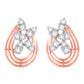 Diamond Earring for her in Rose Gold DER23945
