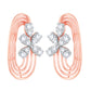 Diamond Earring for her in Rose Gold DER23947