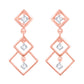 Diamond Earring for her in Rose Gold DER23949