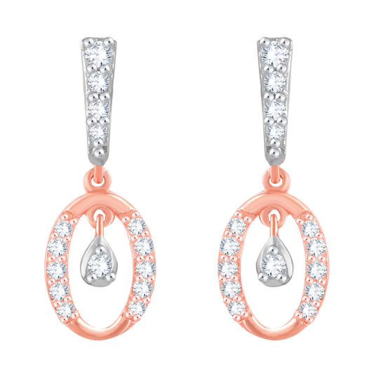 Diamond Earring for her in Rose Gold DER23950