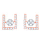 Diamond Earring for her in Rose Gold DER23951
