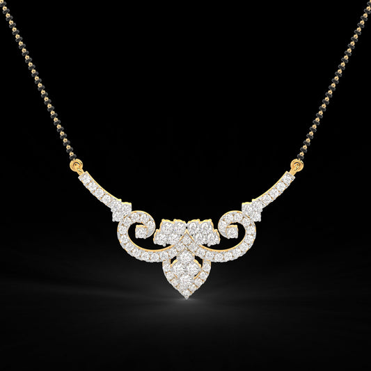 Diamond Tanmaniya for her in Yellow Gold DNK21063