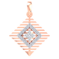 Yuliana Square Diamond Pendant