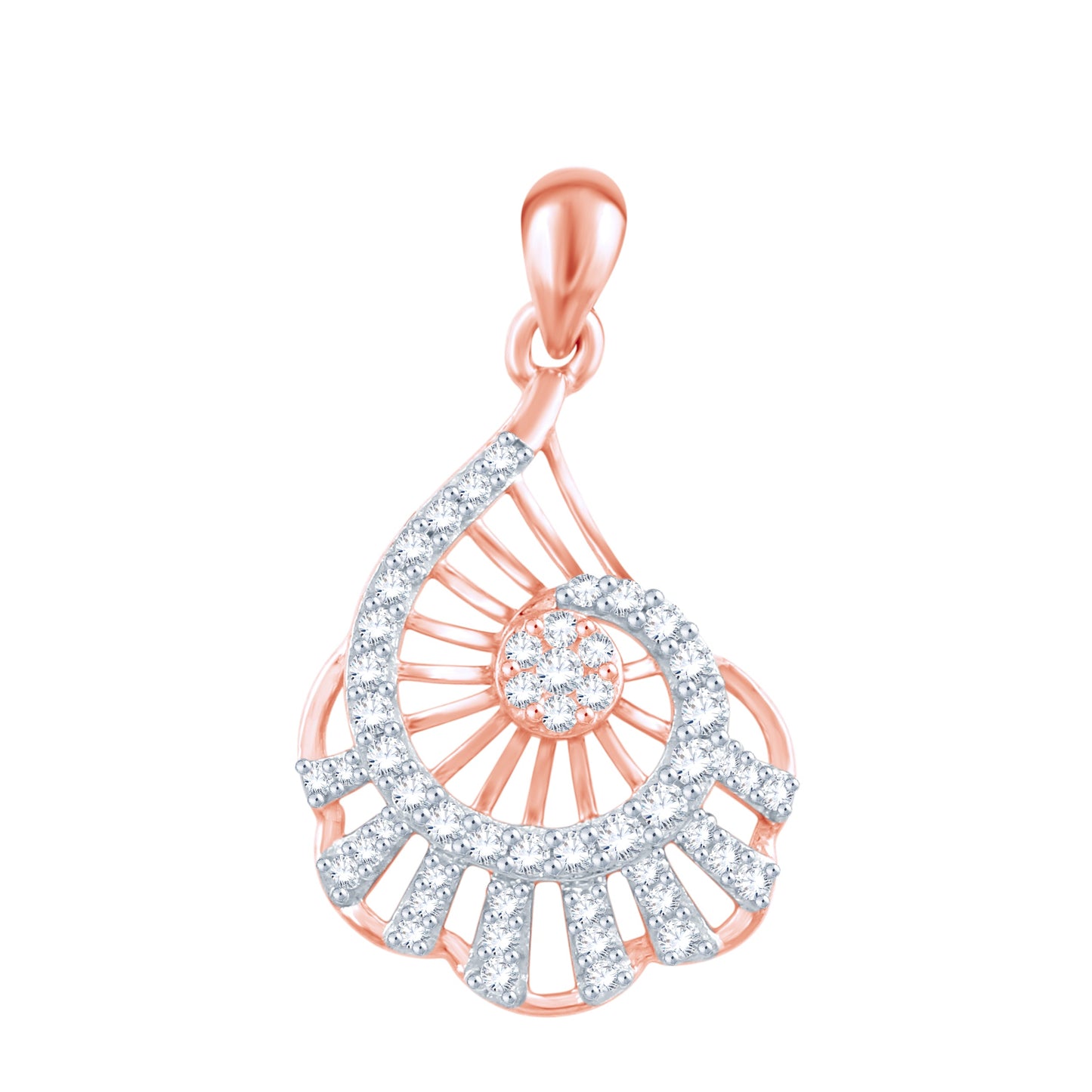 Diamond Pendant for her in Rose Gold DPD22093