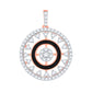 Diamond Pendant for her in Rose Gold DPD22101