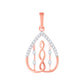 Diamond Pendant for her in Rose Gold DPD22105