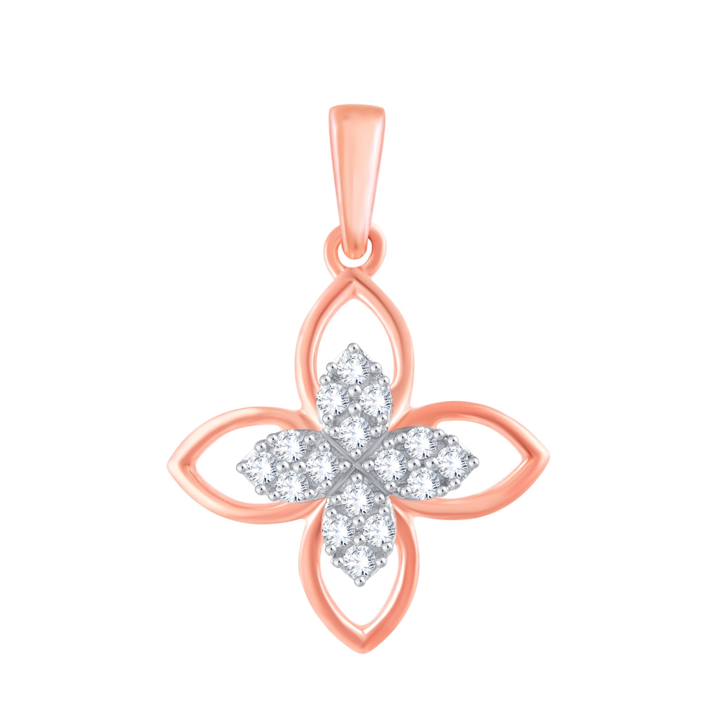 Diamond Pendant for her in Rose Gold DPD22121