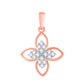 Diamond Pendant for her in Rose Gold DPD22121
