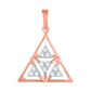 Diamond Pendant for her in Rose Gold DPD22125